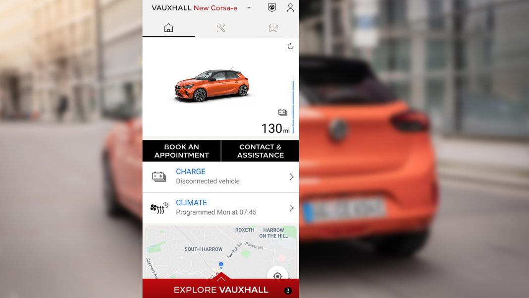 Vauxhall Corsa e app