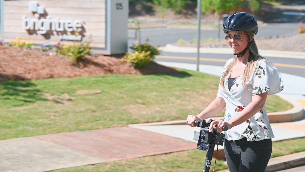 Peachtree Corners scooter riding