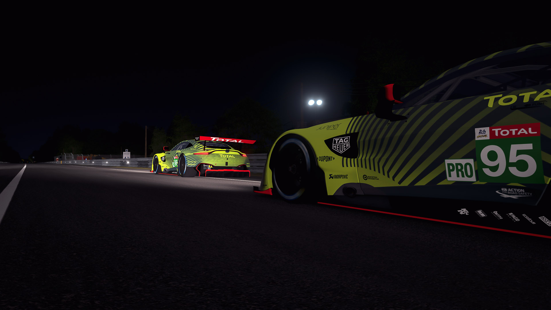 Aston Martin Racing Le Mans night