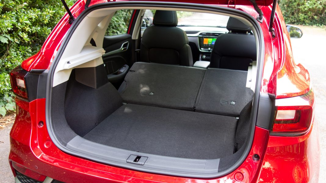 MG ZS EV boot space seats down