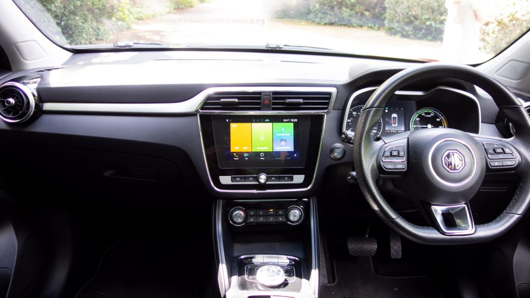 MG ZS EV cabin
