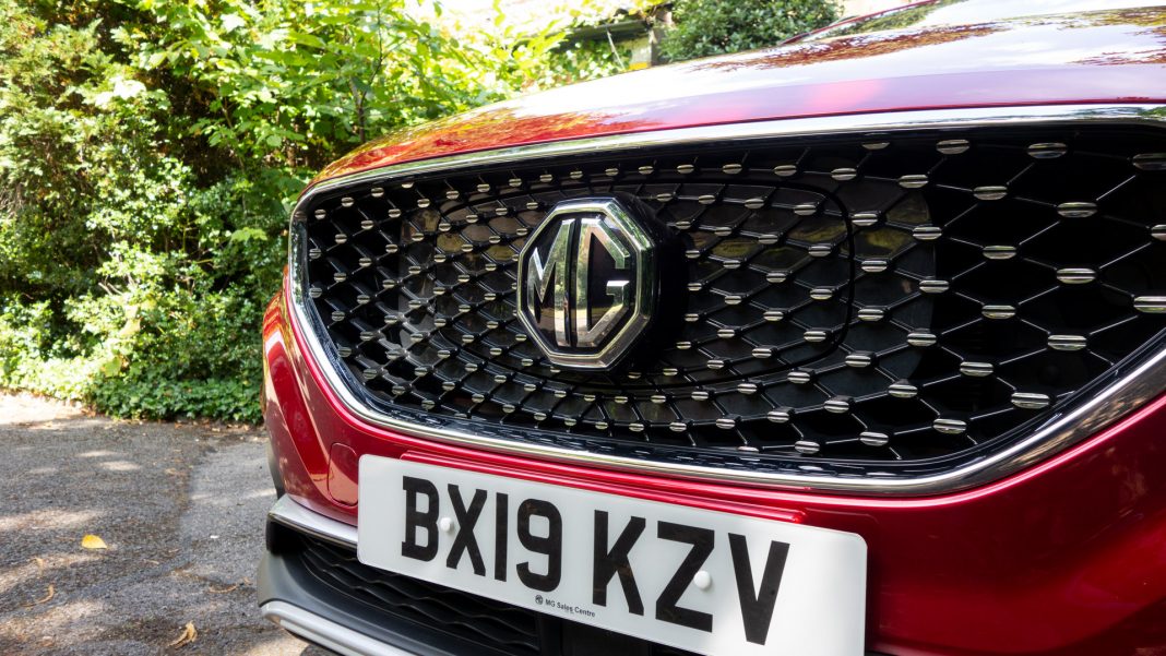 MG ZS EV grille