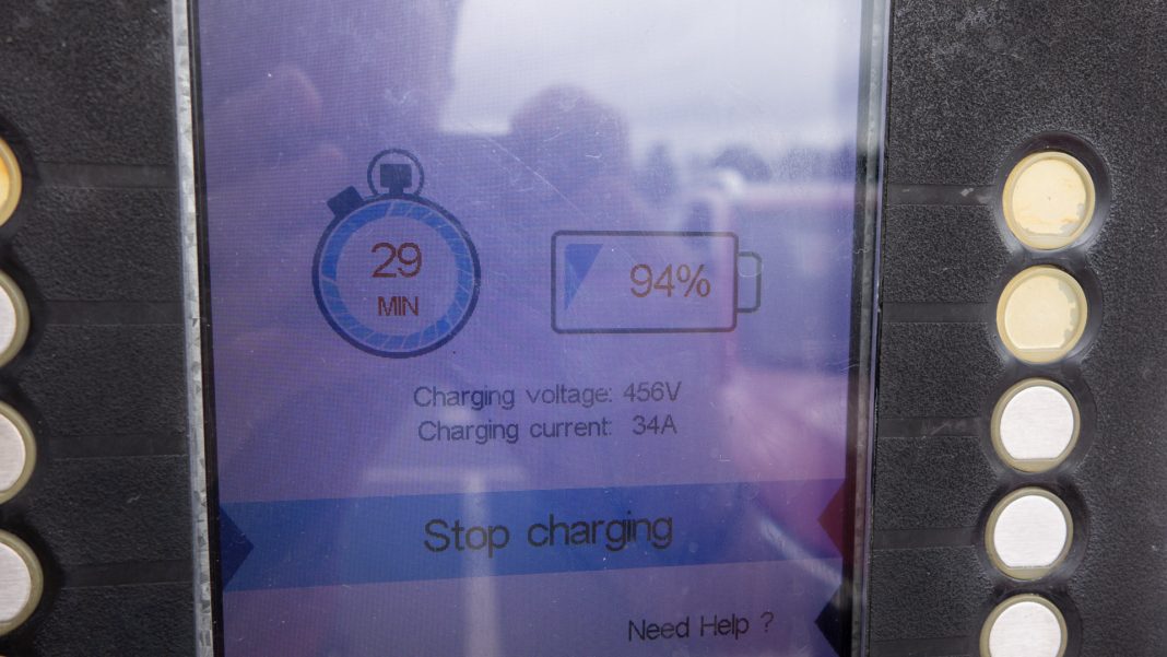 MG ZS EV highway charge complete