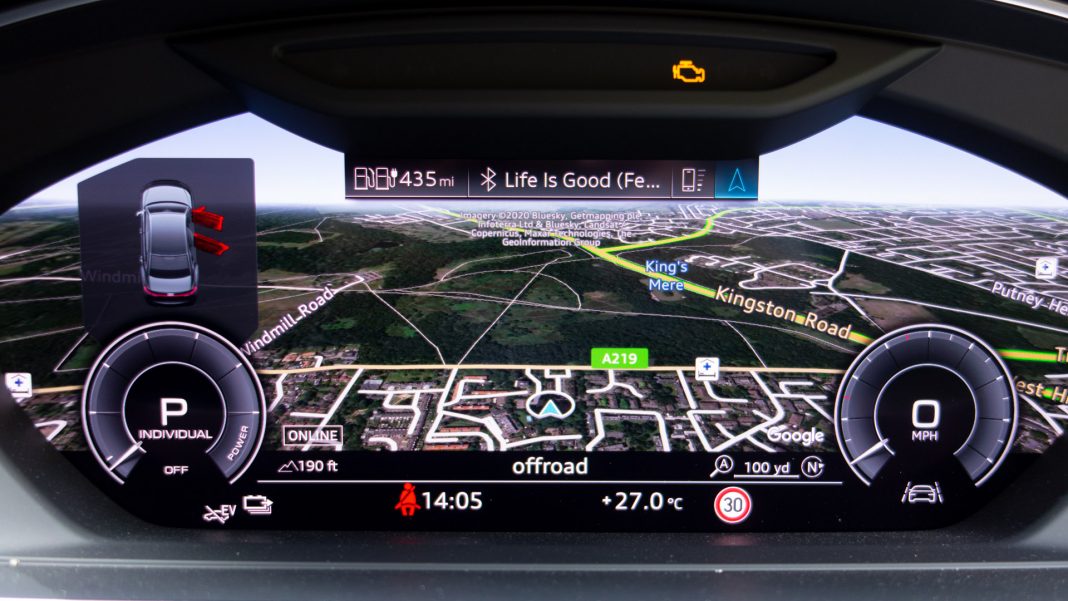 Audi A8 instrument cluster