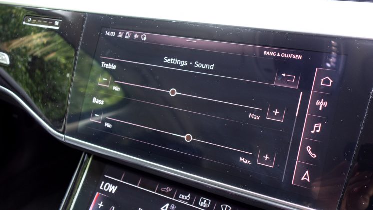 Audi A8 sound settings