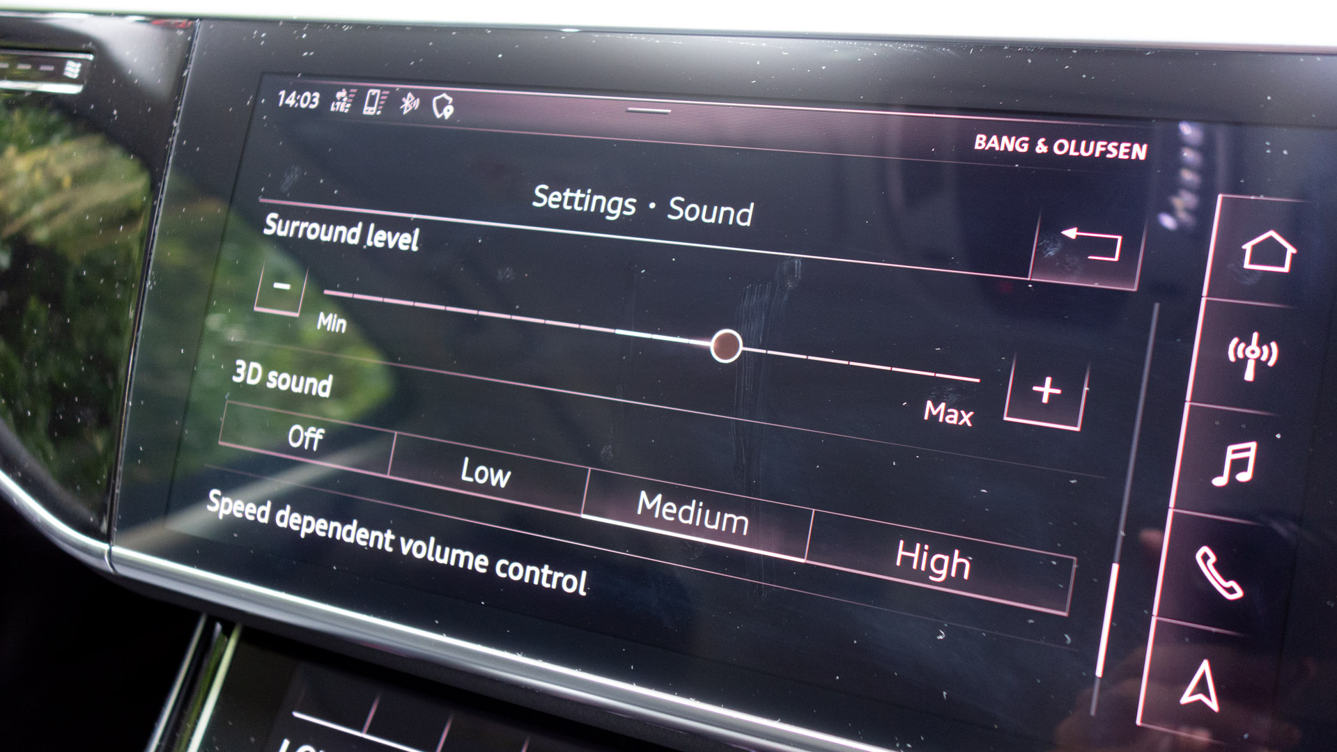 Audi A8 soundstage