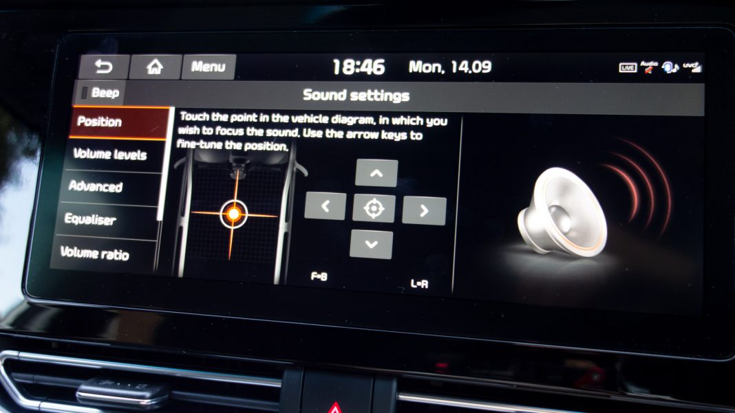 Kia e-Niro audio position