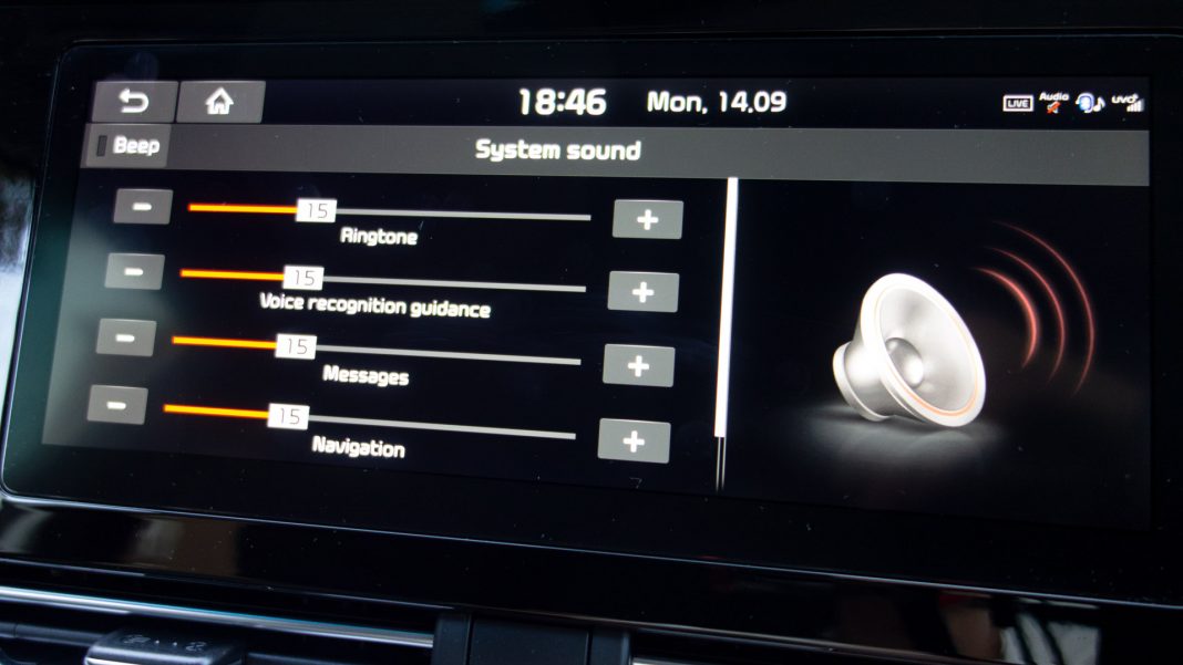 Kia e-Niro system sound