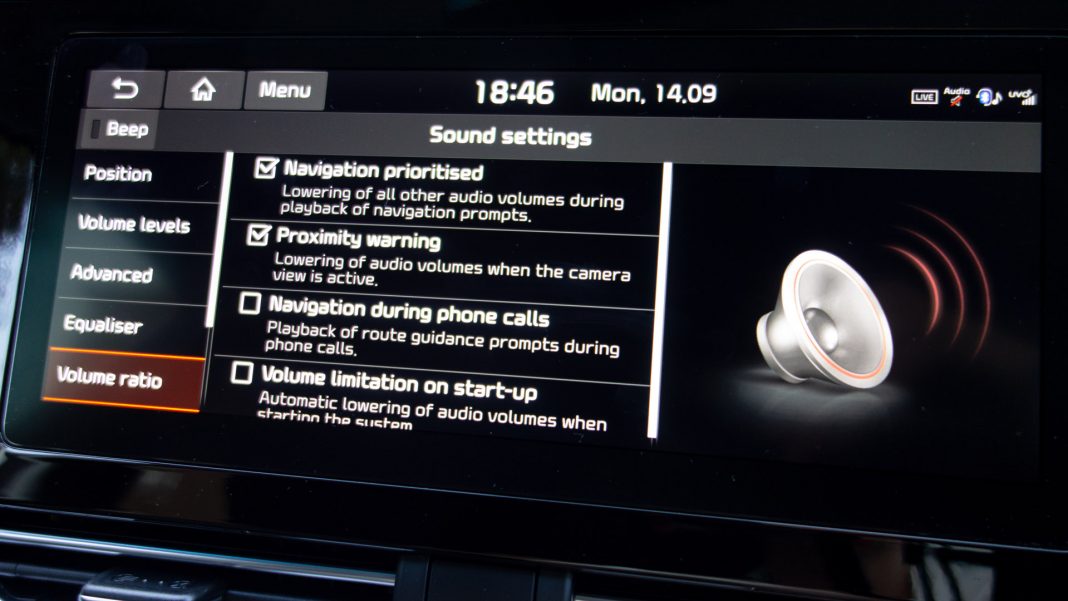 Kia e-Niro volume ratio