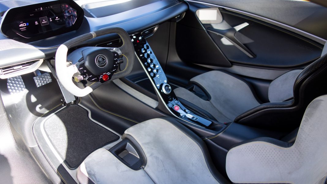 Lotus Evija interior