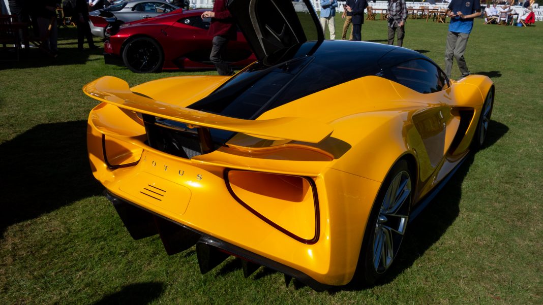 Lotus Evija spoiler look