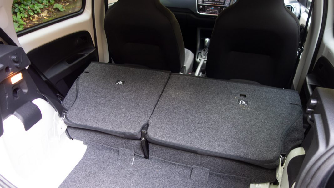 Volkswagen e-up! seats folded