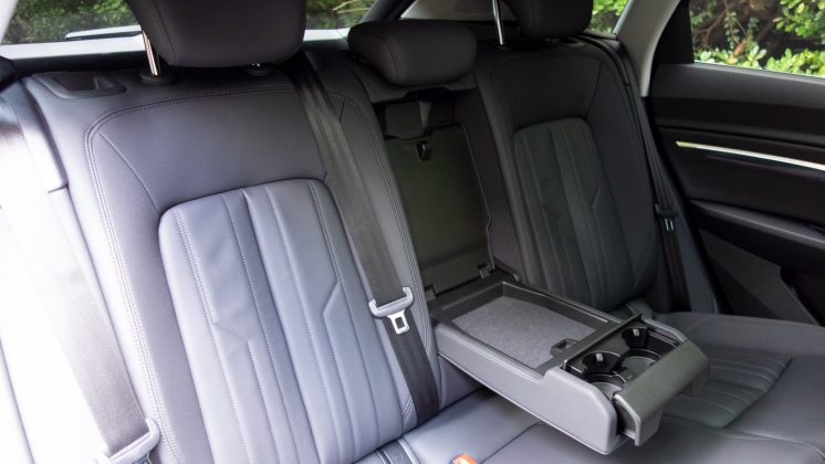 Audi e-tron rear seat compartment