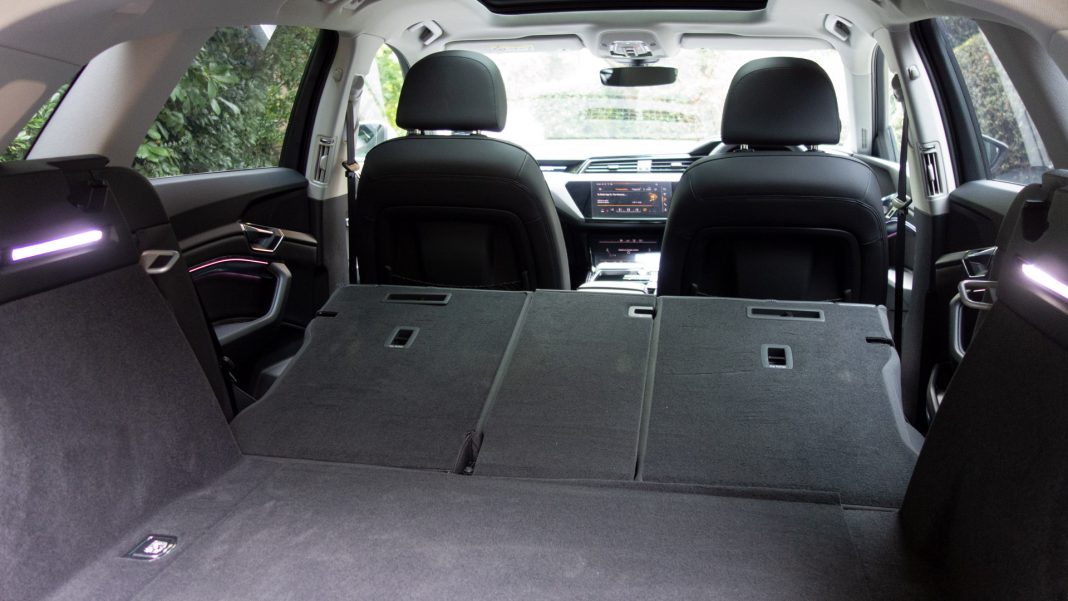 Audi e-tron seats down