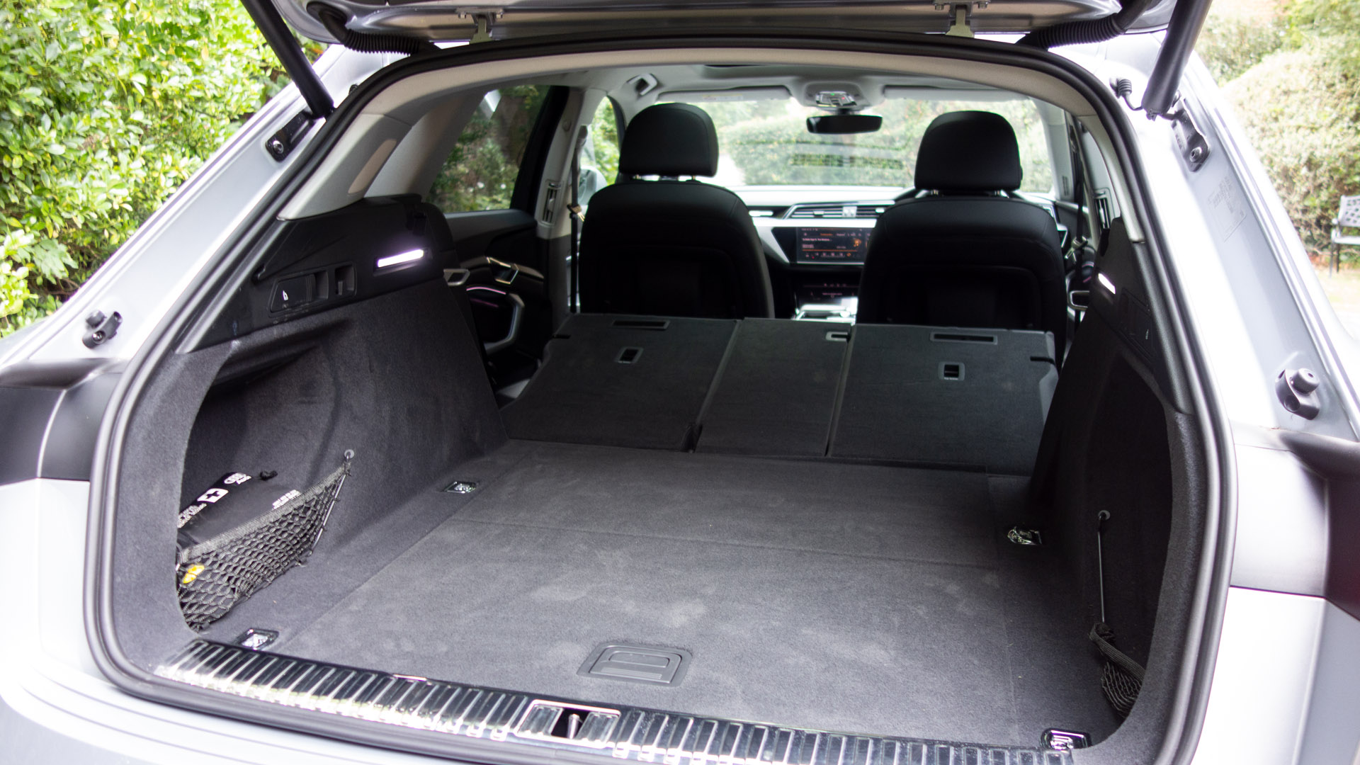 Audi e-tron seats down rear