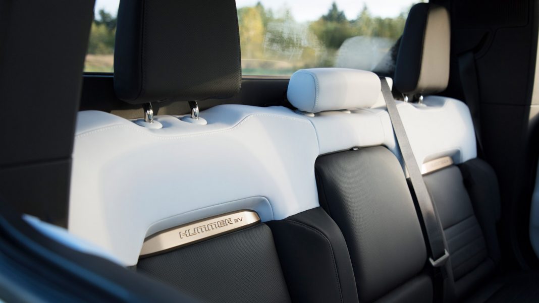 GMC Hummer EV rear seats