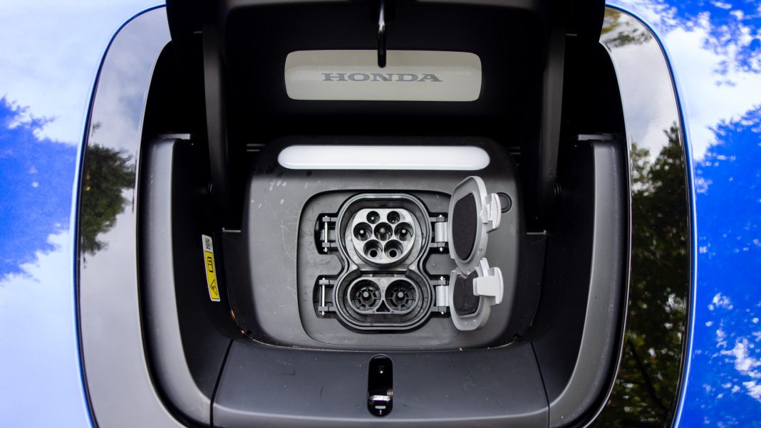 Honda e charging port