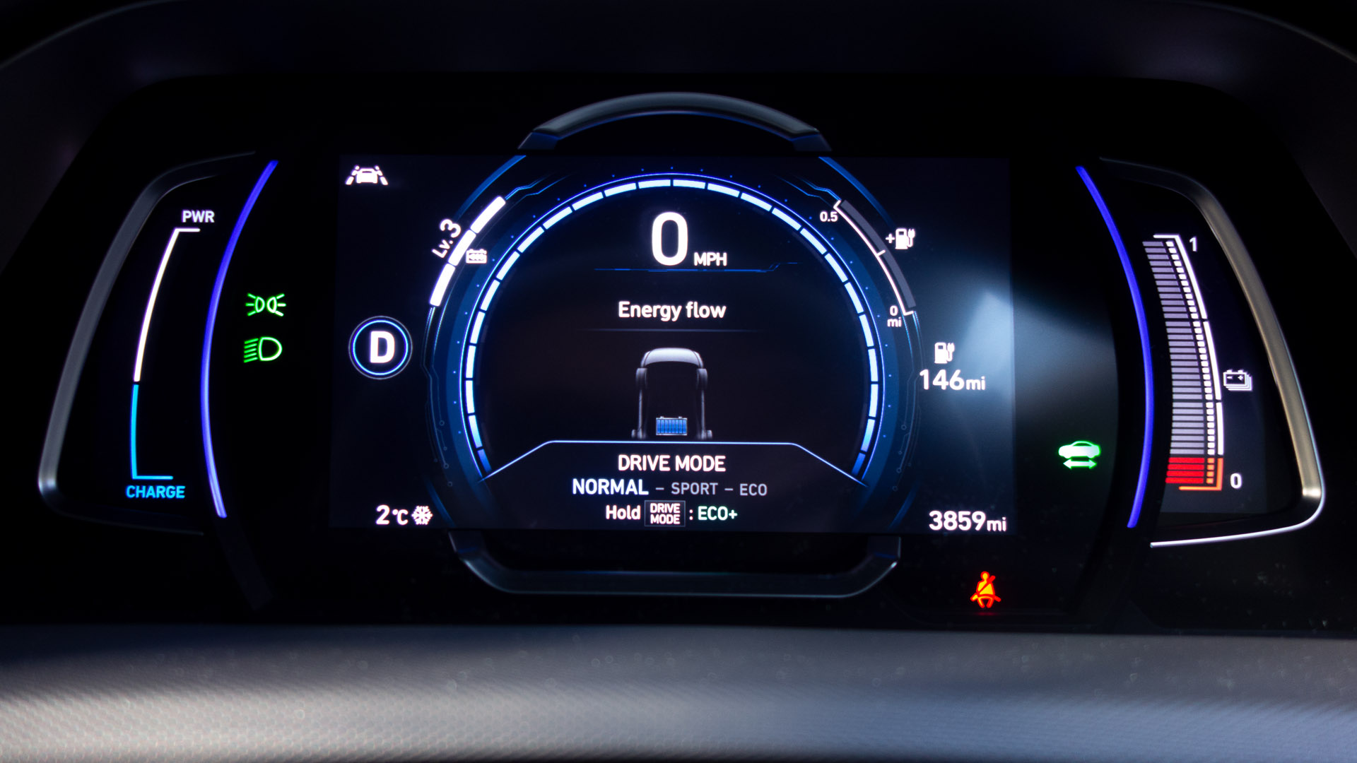 Hyundai Ioniq Electric comfort mode