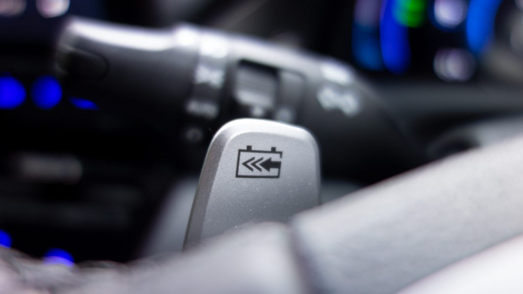 Hyundai Ioniq Electric flappy paddles