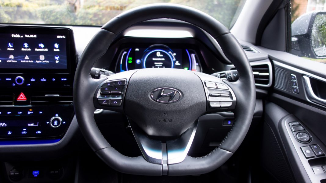 Hyundai Ioniq Electric steering wheel