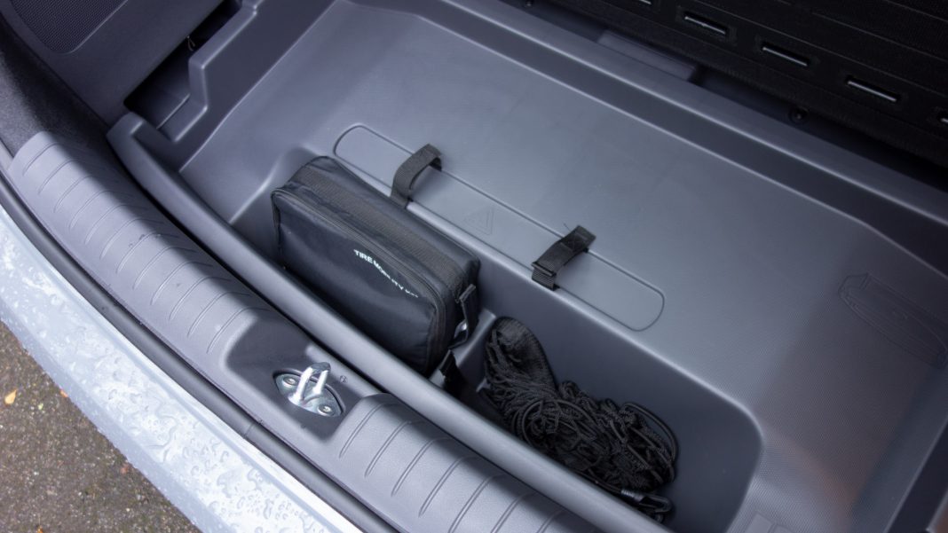 Hyundai Ioniq Electric under boot capacity