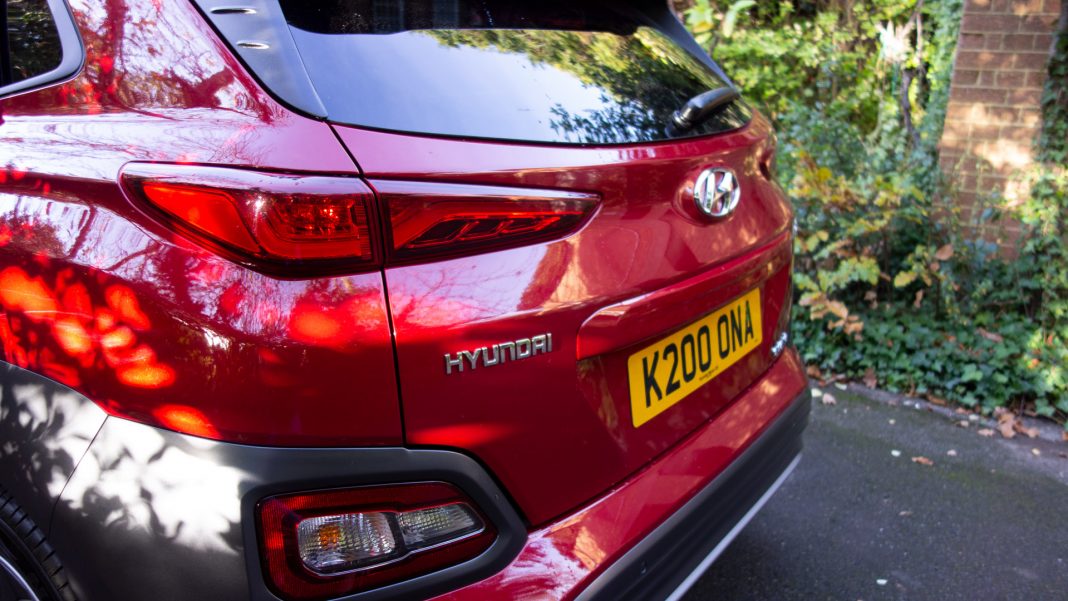 Hyundai Kona Electric rear profile