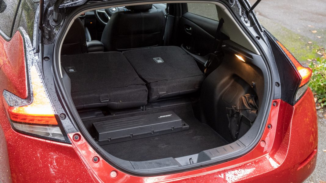 Nissan Leaf boot folded