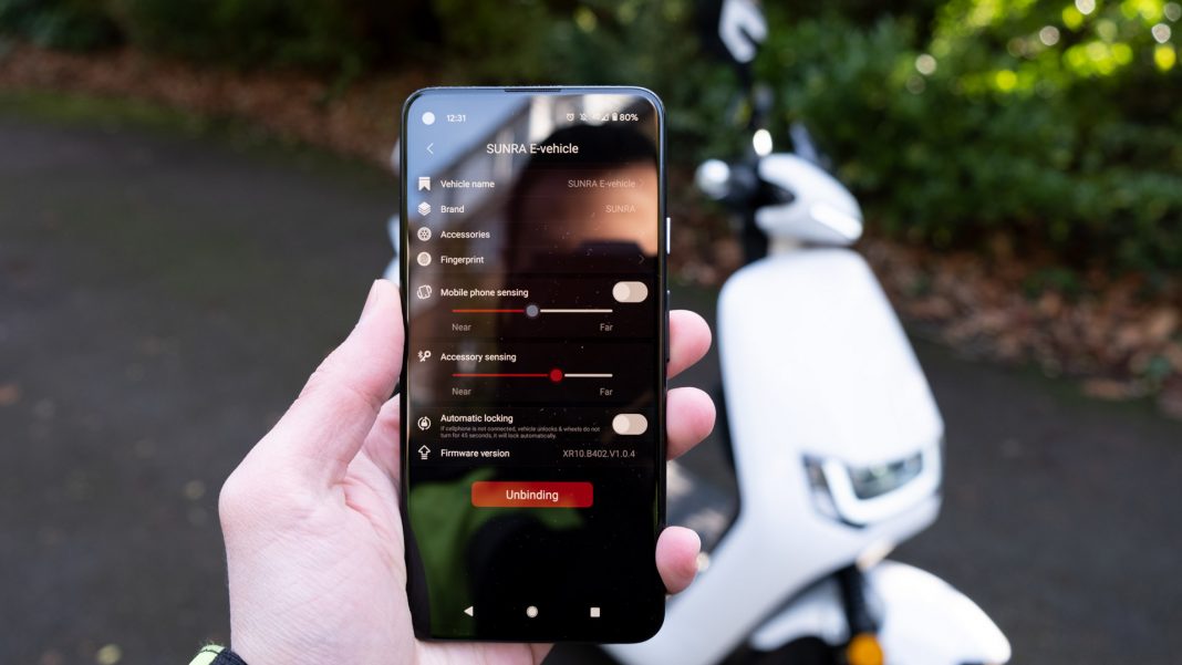Sunra Robo-S app settings