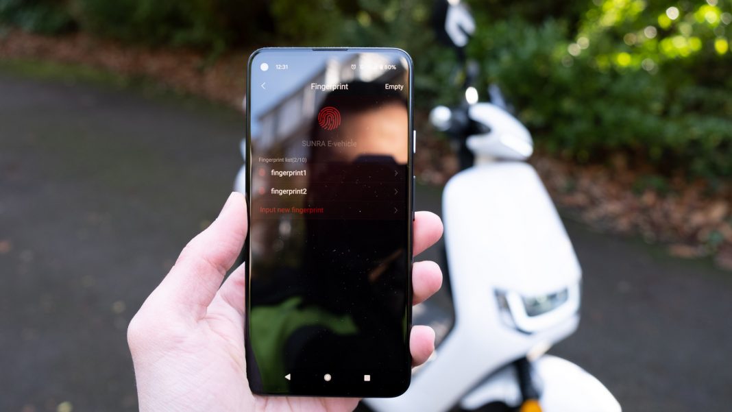 Sunra Robo-S fingerprint app