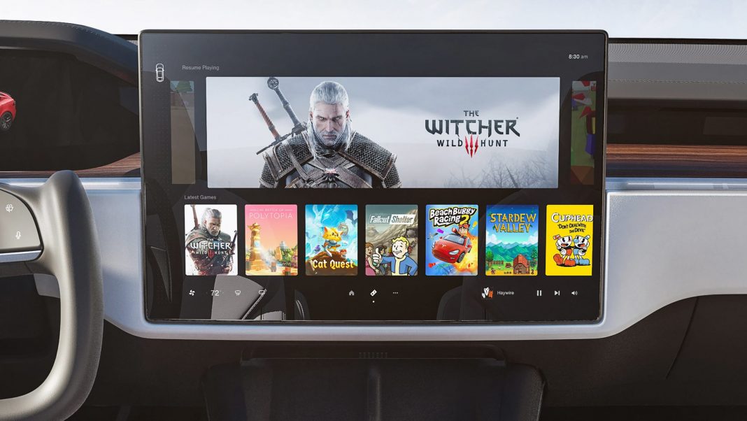 Tesla Model S screen