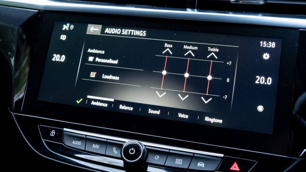 Vauxhall Corsa-e EQ settings