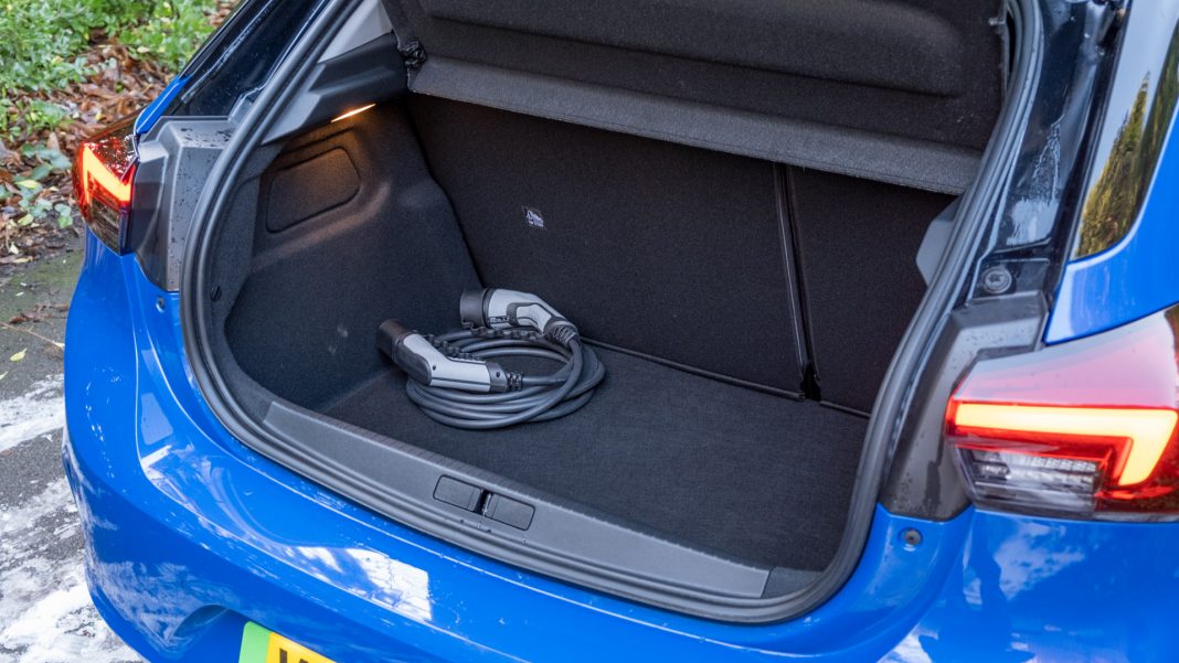Vauxhall Corsa-e boot