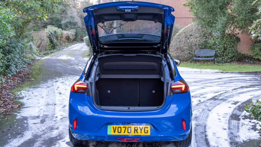Vauxhall Corsa-e boot space