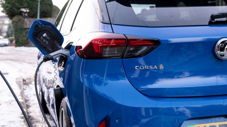Vauxhall Corsa-e charging