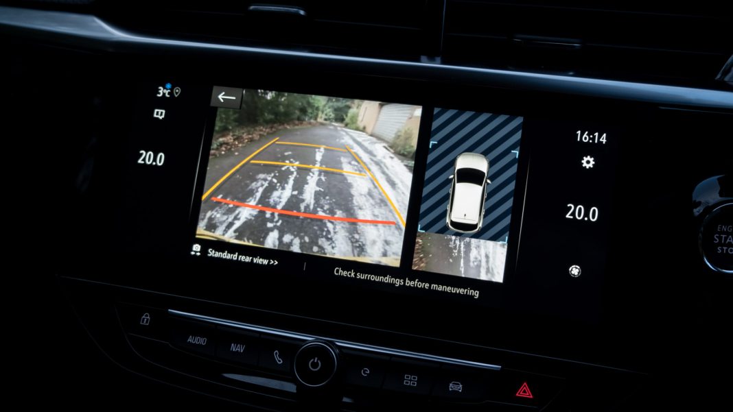 Vauxhall Corsa-e rearview camera