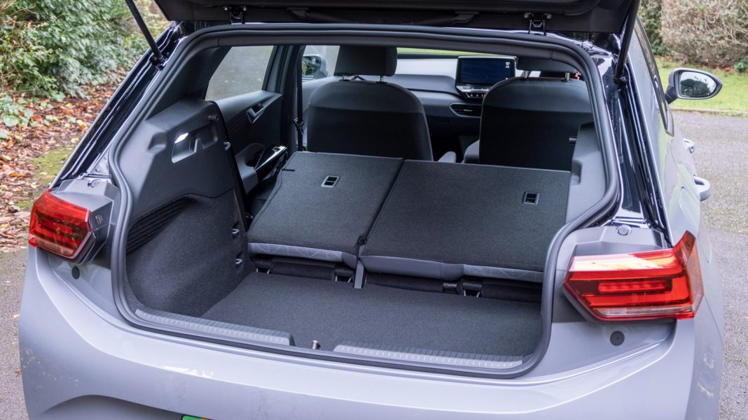 Volkswagen ID.3 seats folded