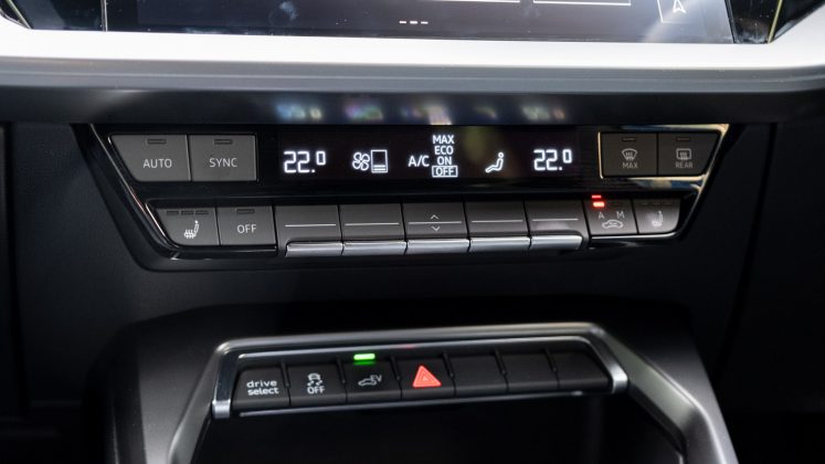 Audi A3 TFSI e climate controls