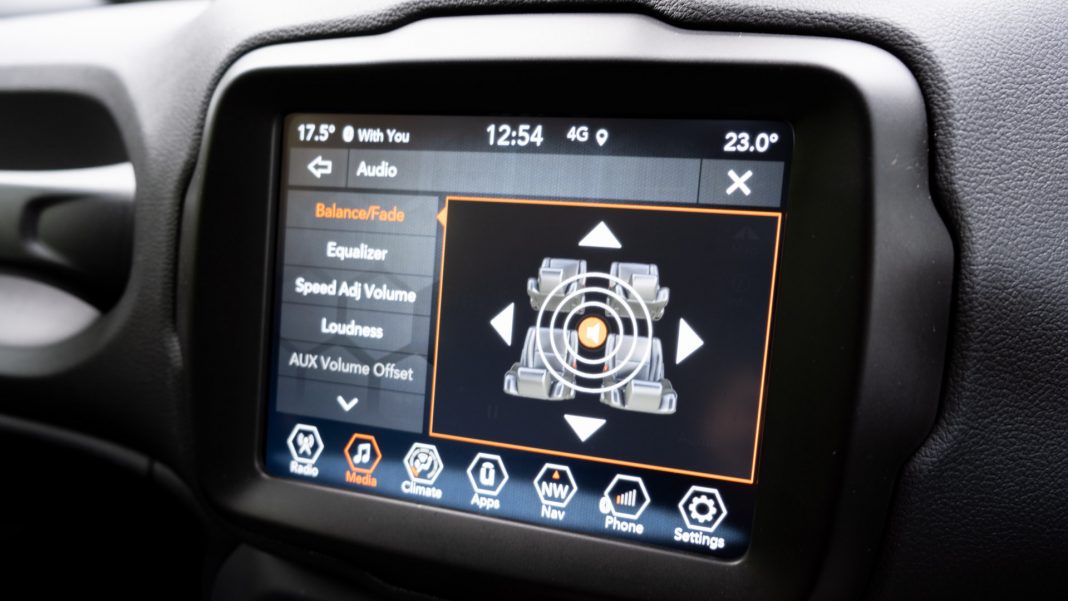 Jeep Renegade 4xe sound fader