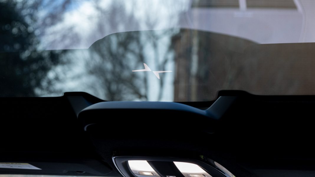 Polestar 2 illuminated logo