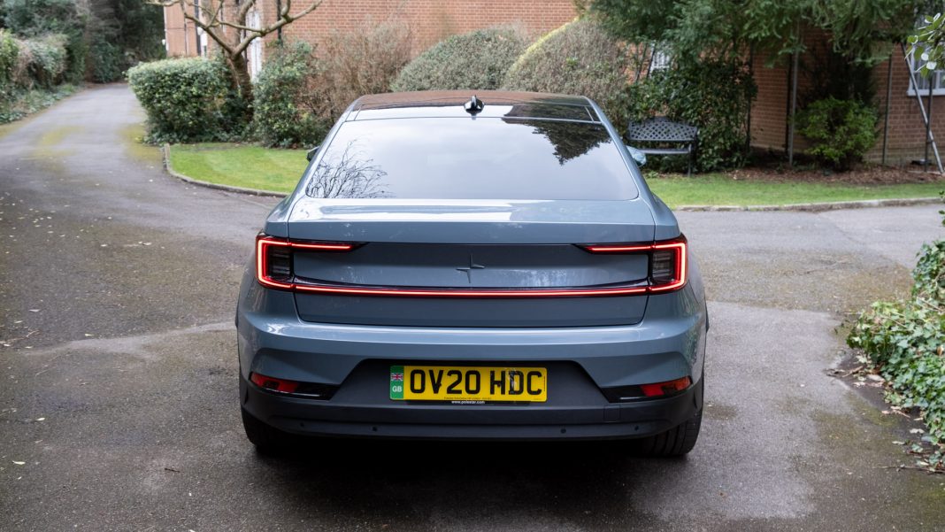 Polestar 2 rear profile