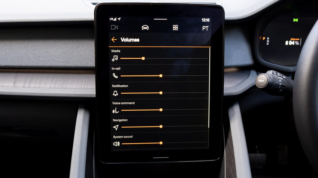 Polestar 2 volume settings