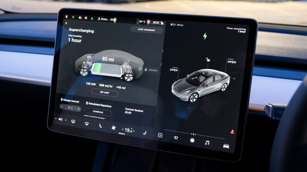 Tesla Model 3 Supercharging