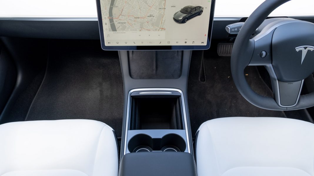 Tesla Model 3 centre console