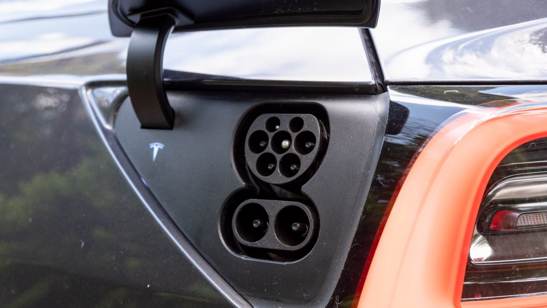 Tesla Model 3 charging port