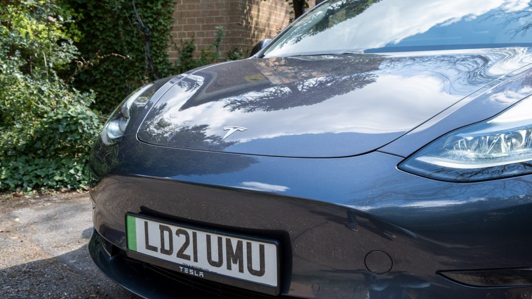 Tesla Model 3 front look