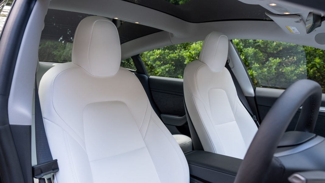 Tesla Model 3 front seats