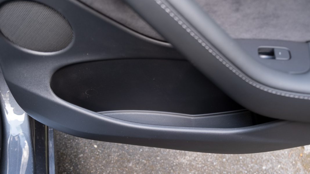 Tesla Model 3 rear door compartment