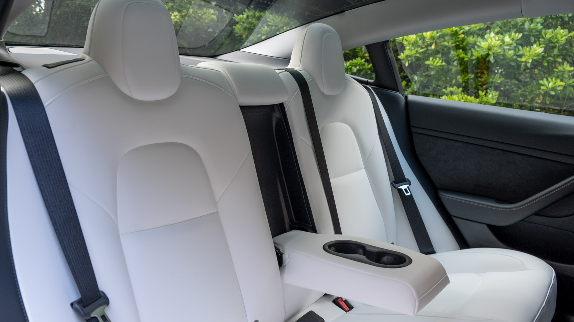Tesla Model 3 rear seat design