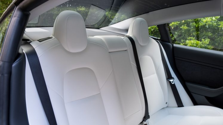 Tesla Model 3 rear seats