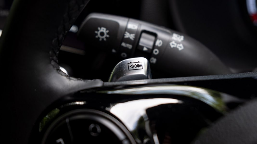 Kia Soul EV flappy paddles